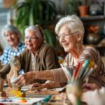 oudere-vrouwen-in-een-ambachtelijke-werkplaats-die-houten-vu